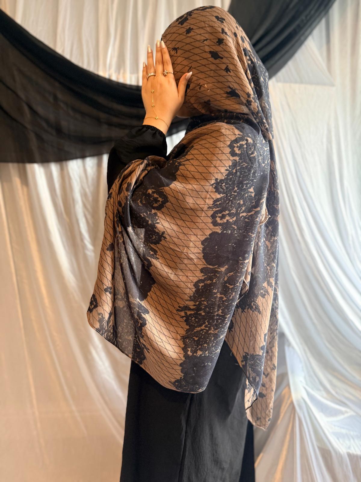 Brown Chantilly Lace Modal