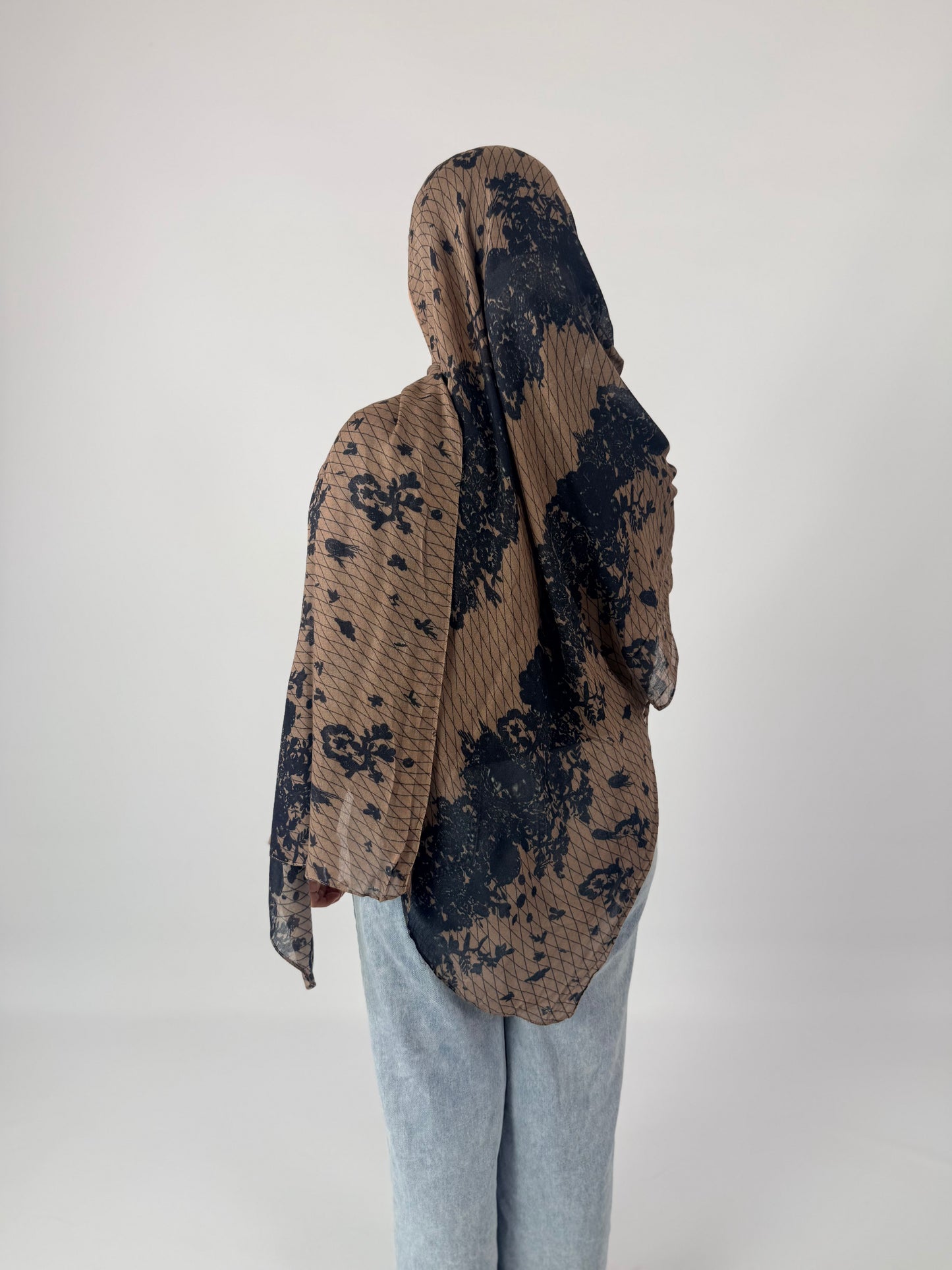 Brown Chantilly Lace Modal