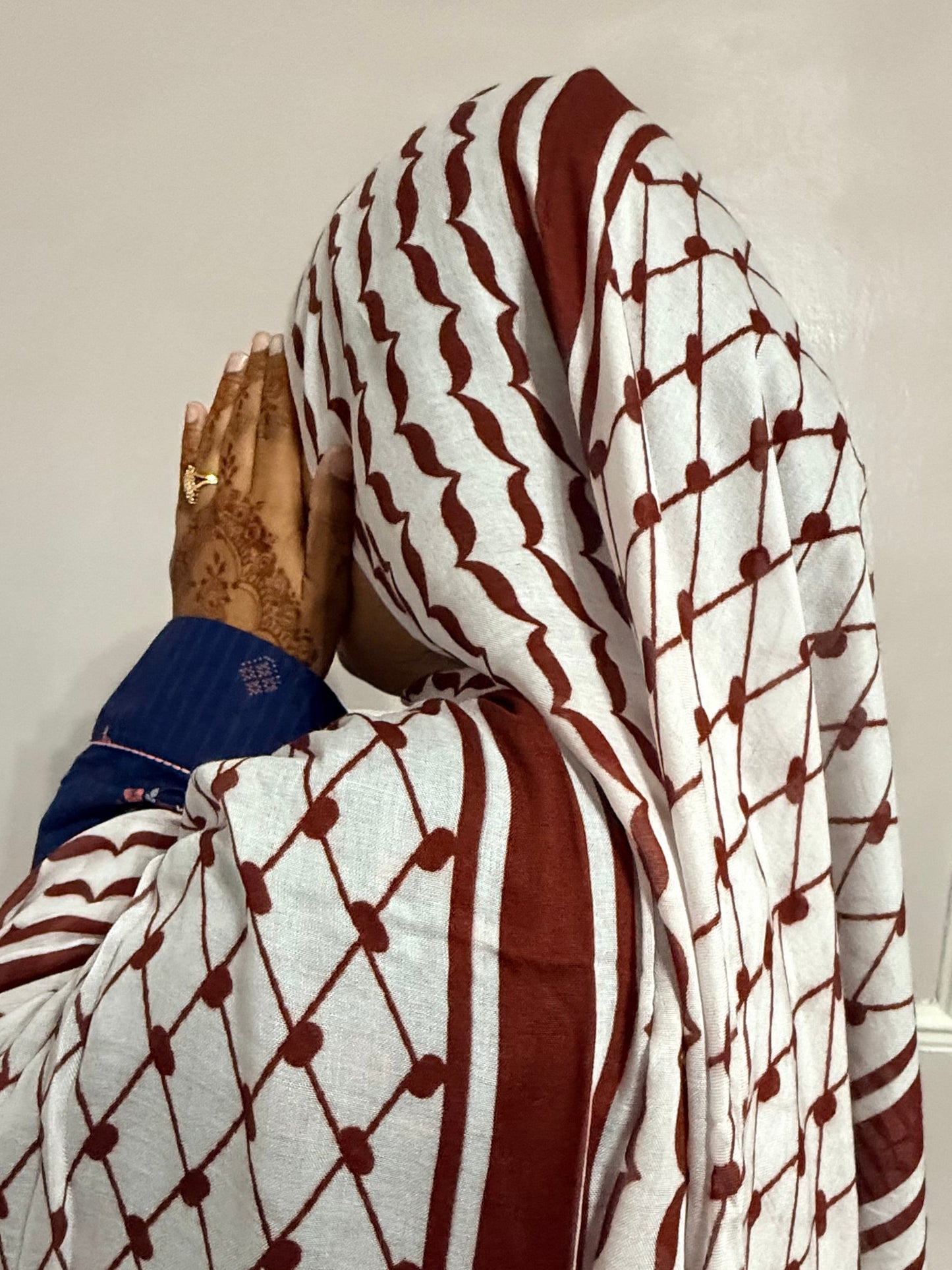 Keffiyah Print White