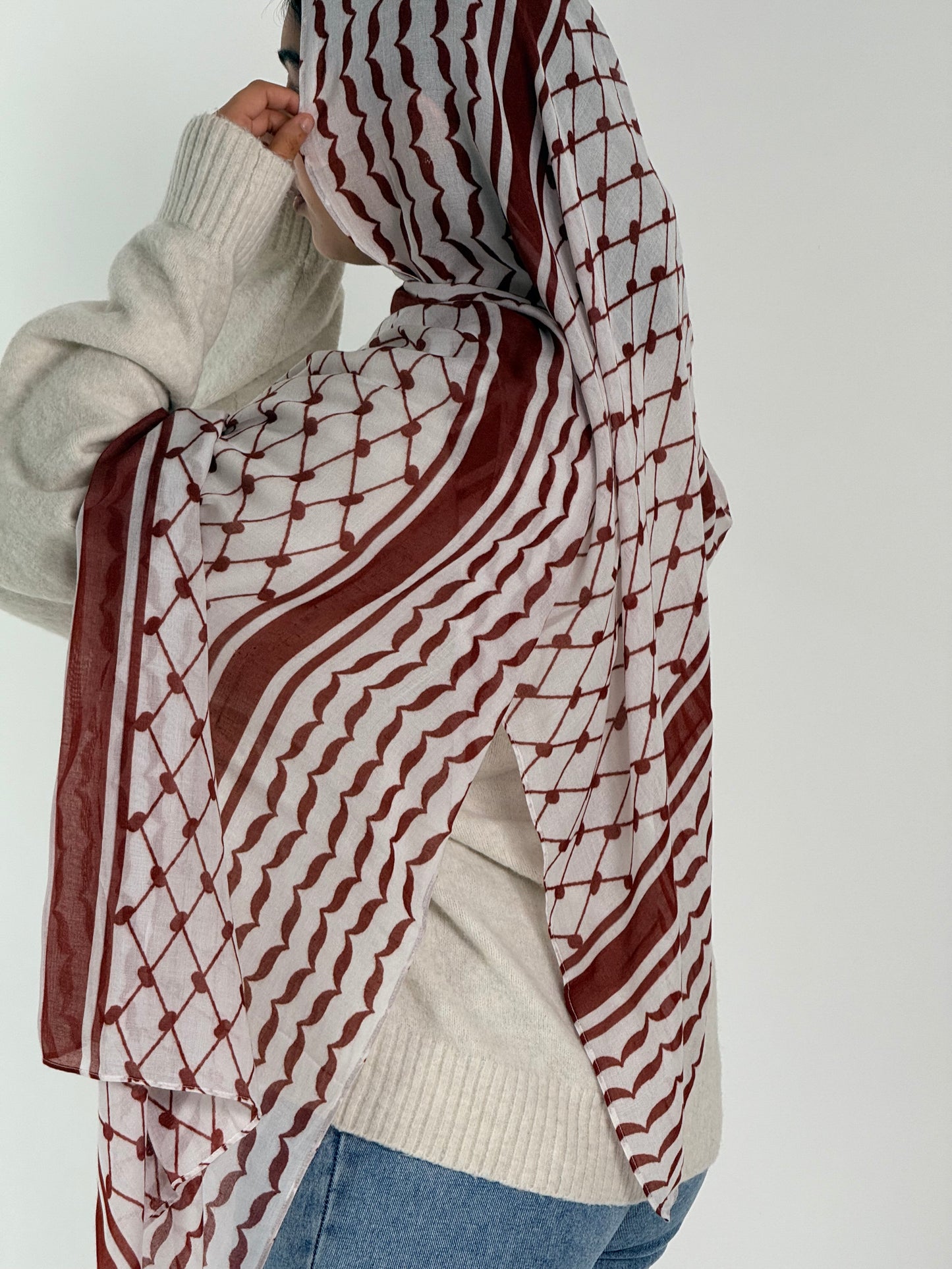 Keffiyah Print White