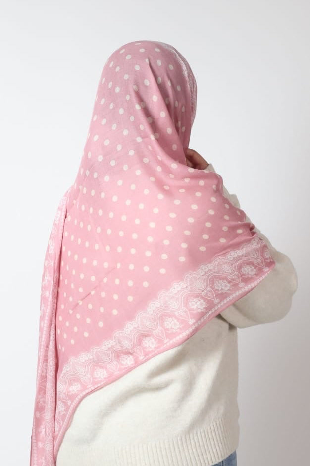 Blush Dottie Lace Print