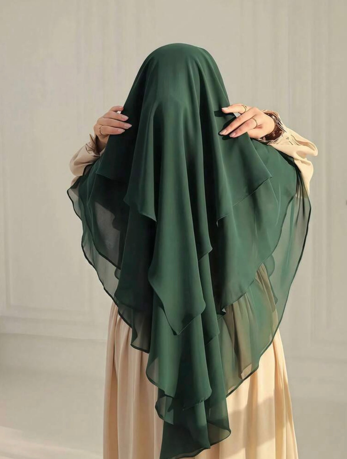 3 Layered Chiffon Khimar
