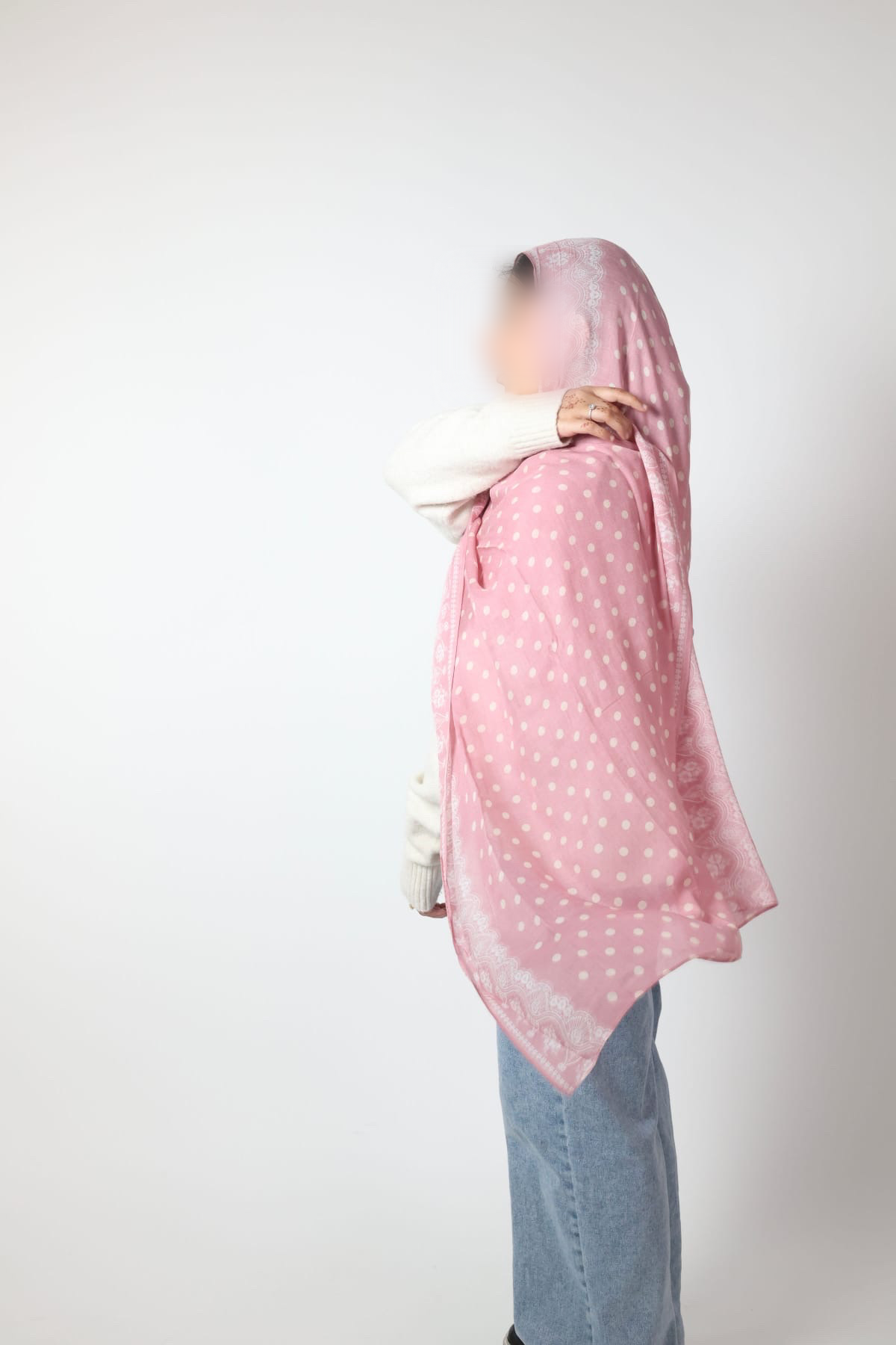 Blush Dottie Lace Print