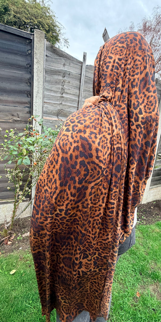 Leopard Brown Orange Jersey