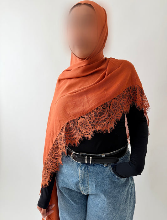 Burnt Orange Lace