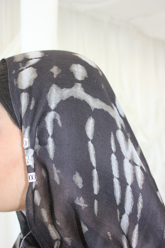 Silver Hair Hijab Cuffs