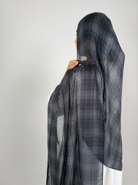 Black Grey Check