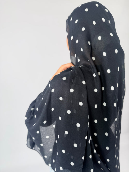 Black White Polka Dots
