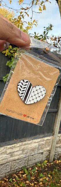 Heart Keffiyeh Badge
