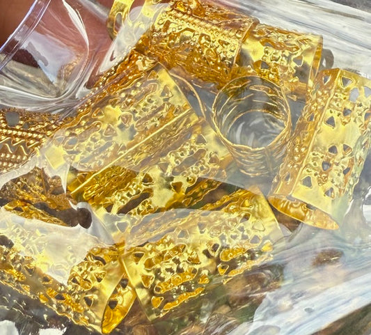 Gold Hijab Hair Cuffs