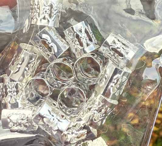 Silver Hair Hijab Cuffs