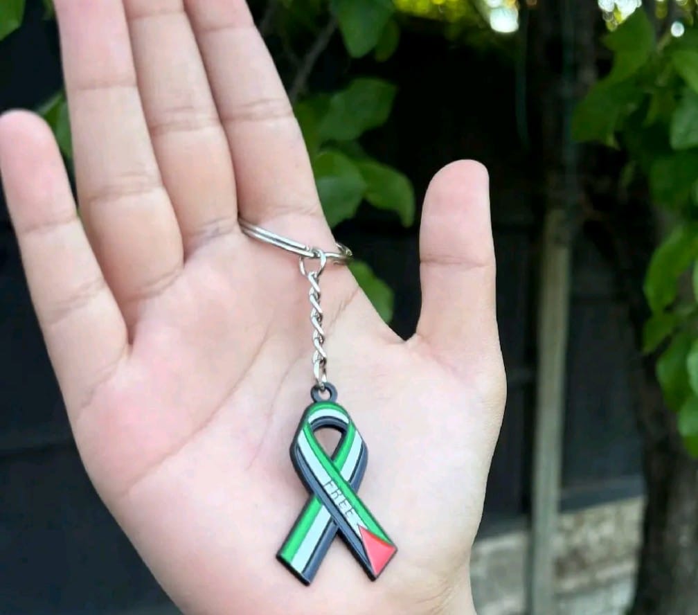 Palestine Ribbon Keyring